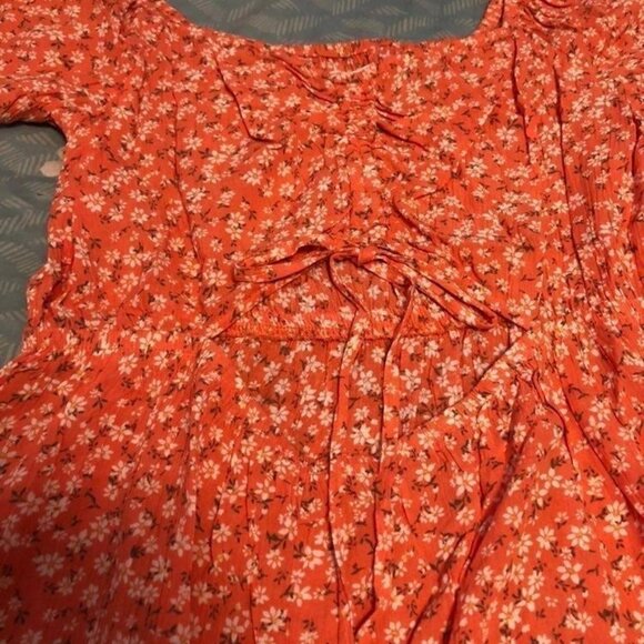 New small orange floral dress - Picture 2 of 2